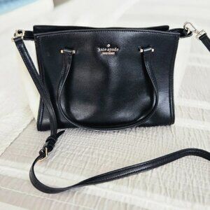Kate Spade Patterson Drive Small Geraldine Satchel – Black and White